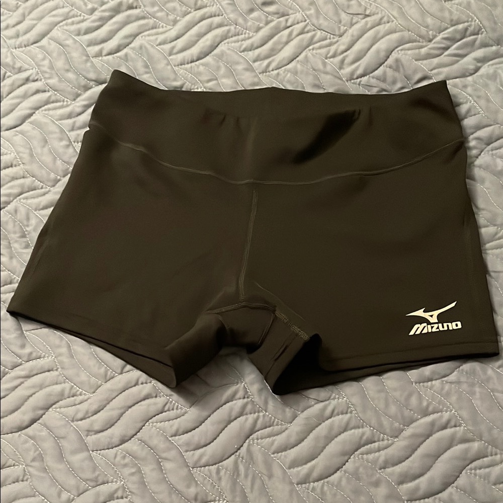 Mizuno Black Athletic Shorts with Compression Fit